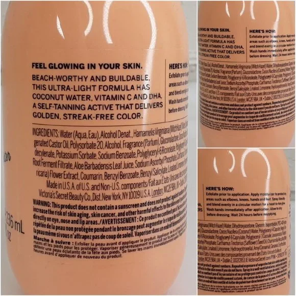 VICTORIA'S SECRET 'PINK' SELF-TANNING WATER - Picture 12 of 16
